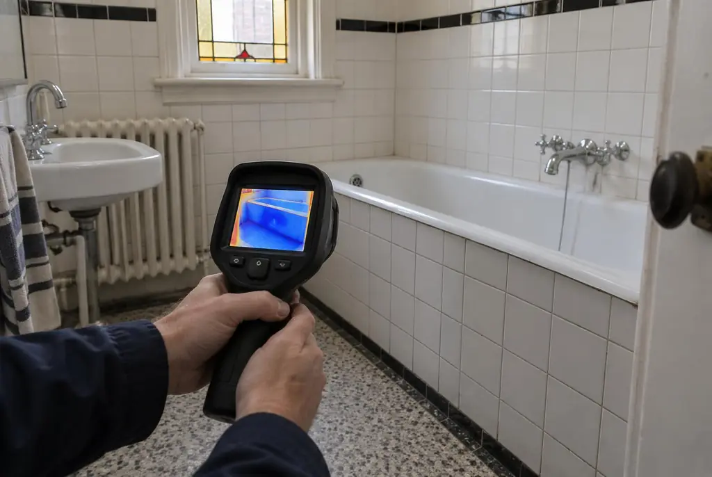 Lekdetectie Wekerom – onderzoek in een badkamer van een oudere woning