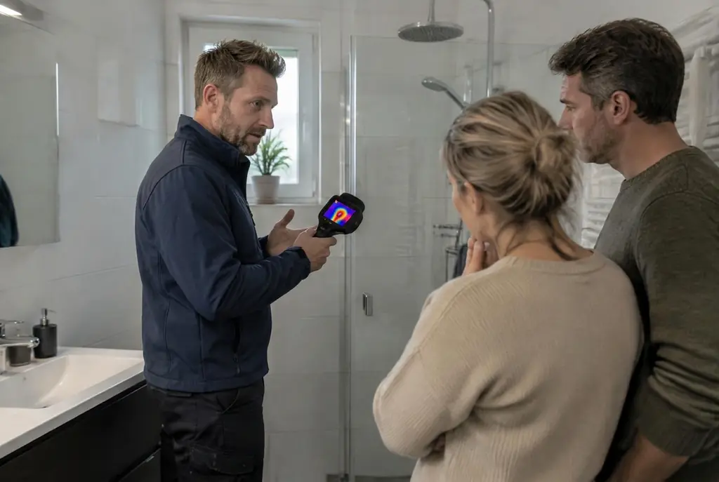 Lekdetectie Wekerom – specialist legt bevindingen uit aan bewoner